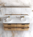 Otti Havana Woodland Oak Fluted Wall Hung Curve Vanity