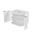 Otti Hampshire Satin White Wall Hung Curve Vanity