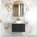 Otti Hampshire Satin Black Wall Hung Curve Vanity