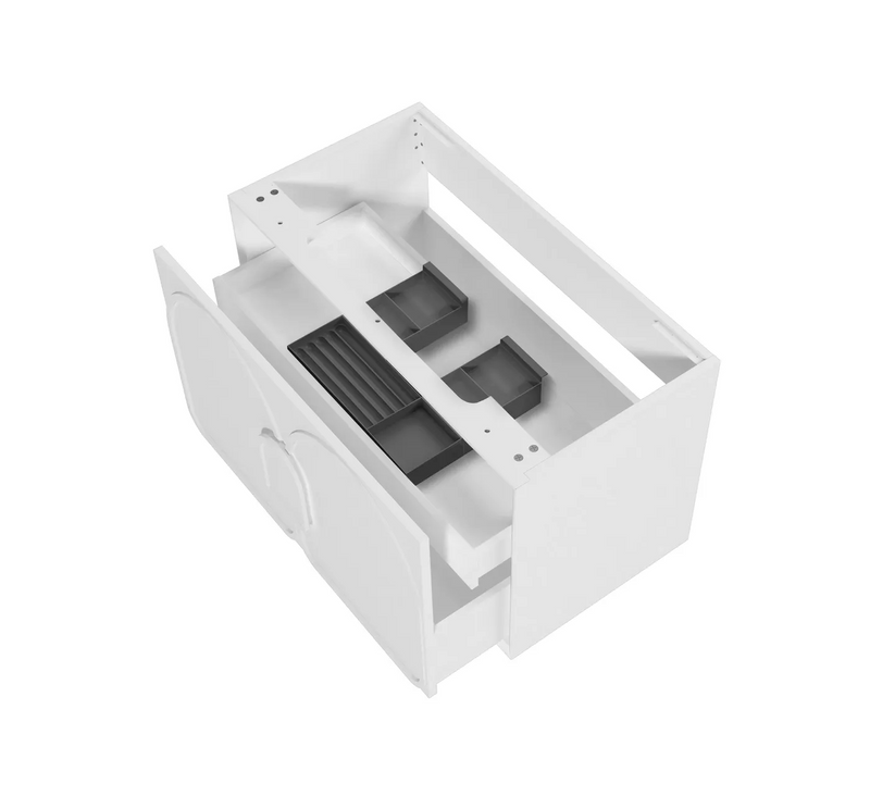 Otti Laguna Mk II Matte White Wall Hung Vanity