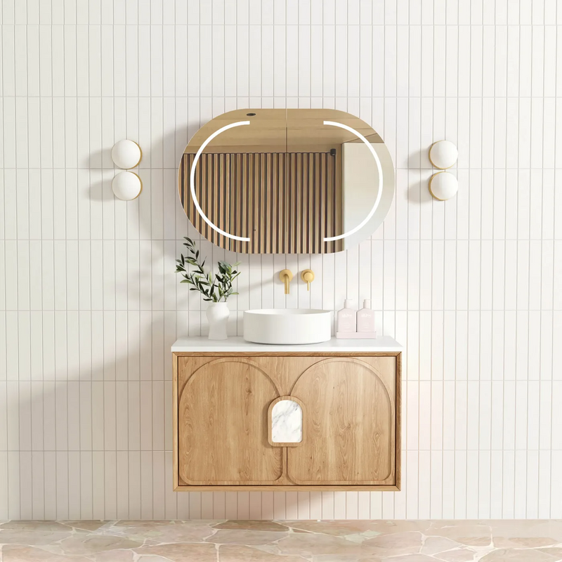 Otti Laguna Mk II Natural Woodland Oak Wall Hung Vanity