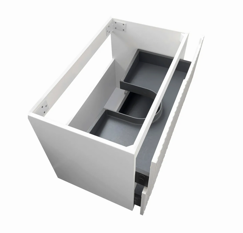 Otti Noosa Satin White Wall Hung Vanity