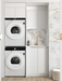 Otti Laundry Kit 1305 Bondi White with Stone Top