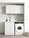 Otti Laundry Kit 1305 Noosa White with Stone Top