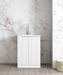 Otti Mini Laundry 650mm Bondi White with Stone Top