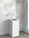 Otti Mini Laundry 430mm Bondi White with Stone Top