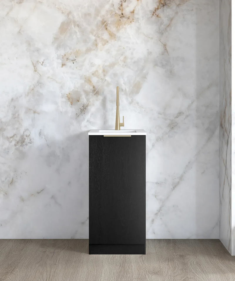 Otti Mini Laundry 430mm Byron/Bondi Oak with Stone Top