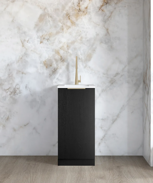 Otti Mini Laundry 430mm Byron/Bondi Oak with Stone Top
