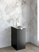 Otti Mini Laundry 430mm Marlo Black with Stone Top