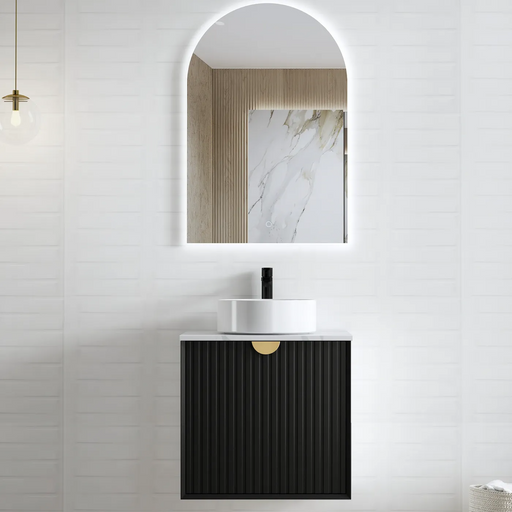 Otti Marlo Matte Black Wall Hung Vanity