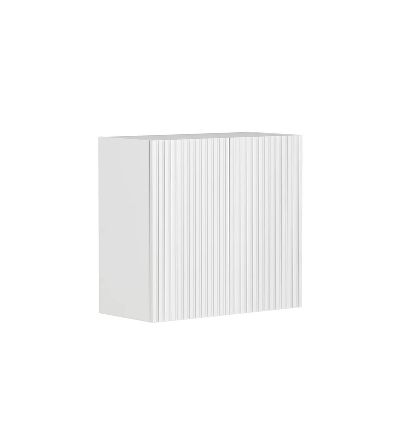 Otti Noosa Laundry Fluted White Wall Cabinet