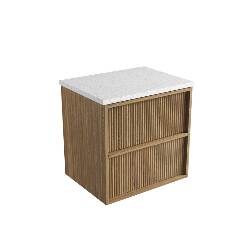 Aulic Venetta Fluted Framed Wall Hung Vanity