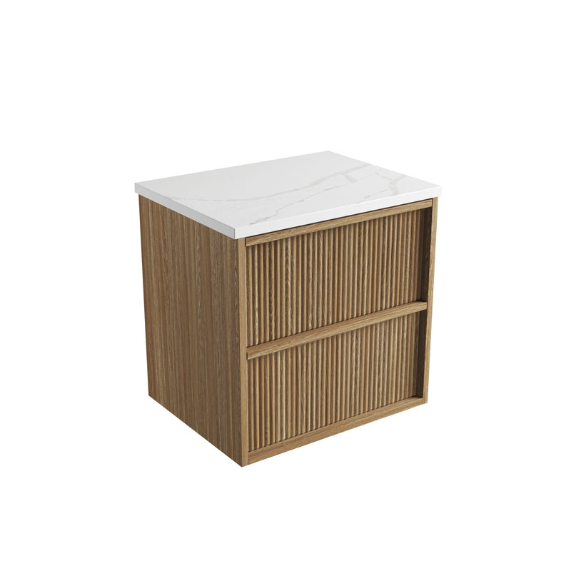 Aulic Venetta Fluted Framed Wall Hung Vanity