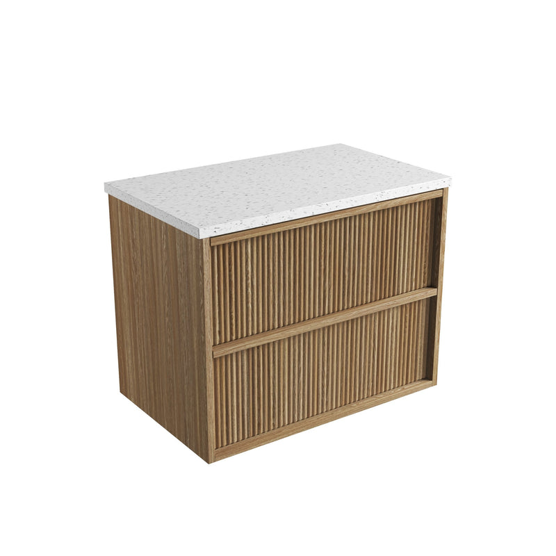 Aulic Venetta Fluted Framed Wall Hung Vanity