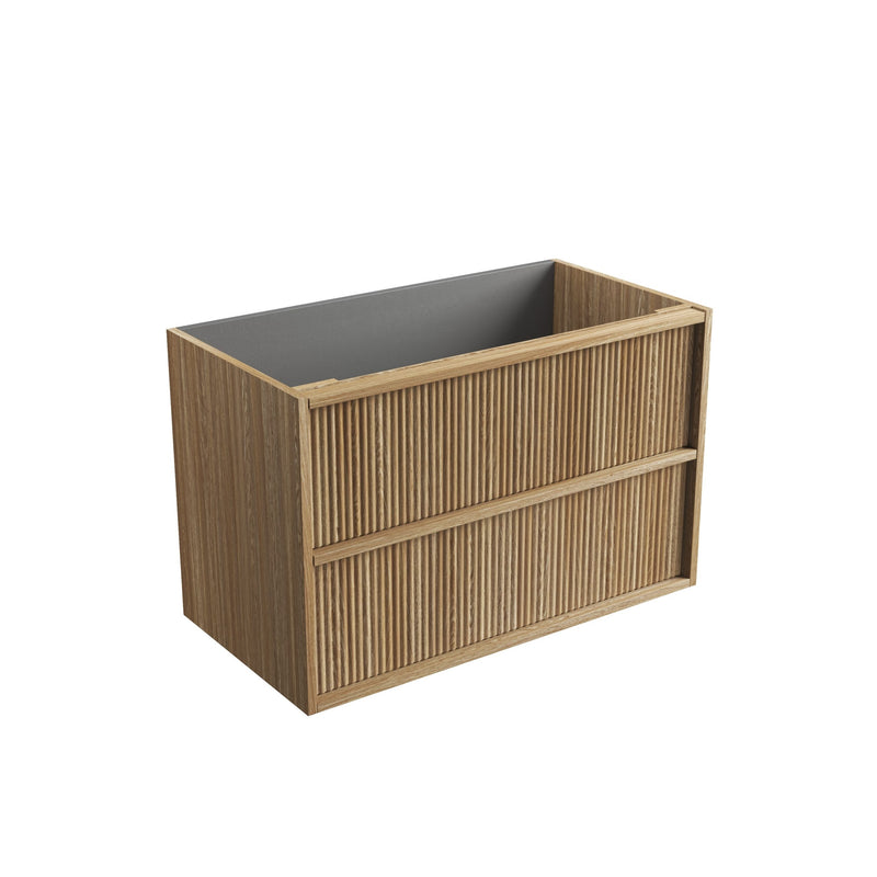 Aulic Venetta Fluted Framed Wall Hung Vanity