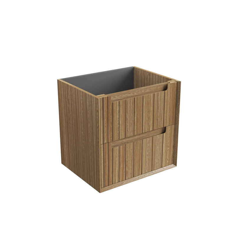 Aulic Voulari Framed Wall Hung Vanity - Harvest Oak