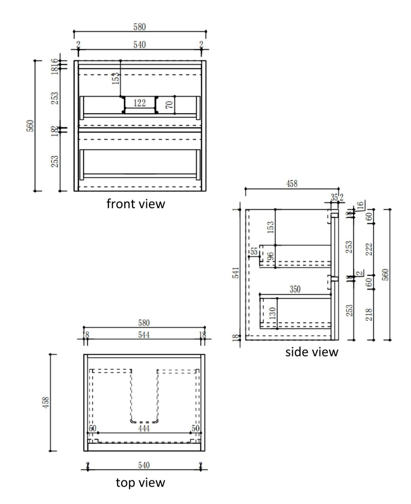 Aulic Venetta Framed Wall Hung Vanity