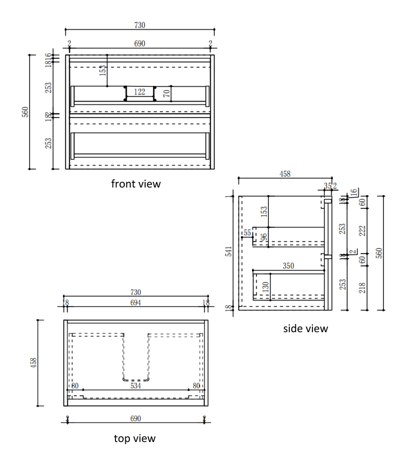 Aulic Venetta Framed Wall Hung Vanity