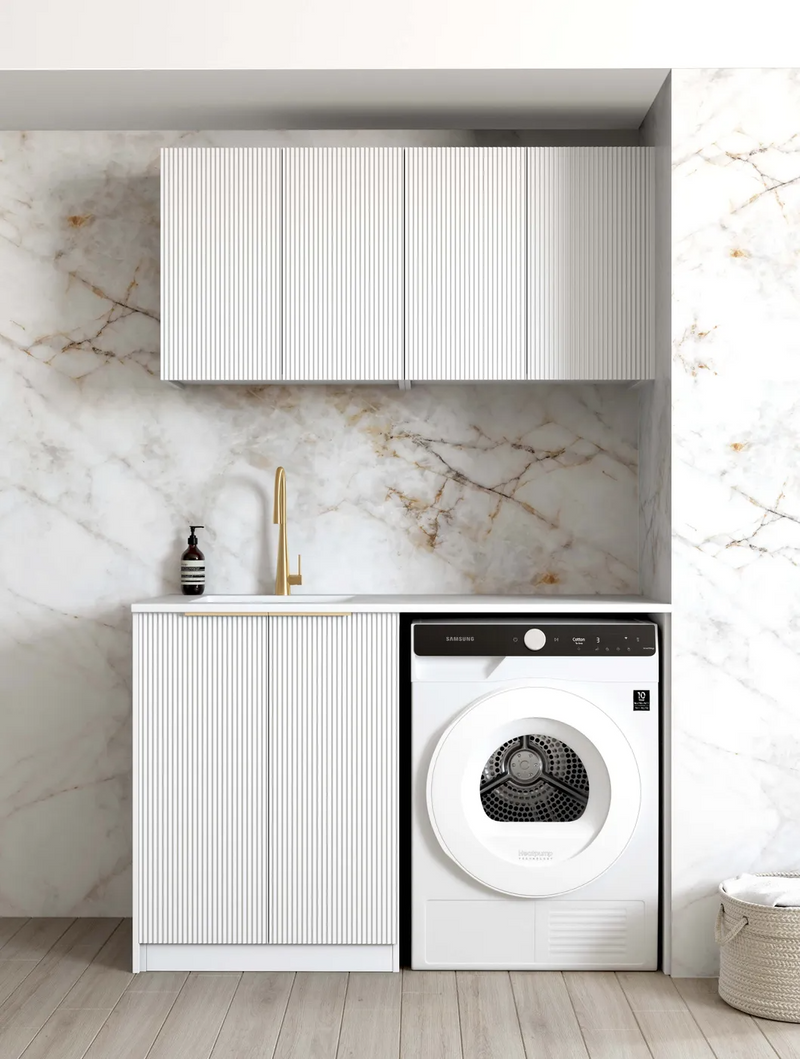Otti Laundry Kit 1305 Bondi White with Stone Top