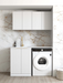 Otti Laundry Kit 1305 Bondi White with Stone Top