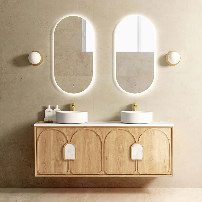 Otti Laguna Mk II Natural Woodland Oak Wall Hung Vanity