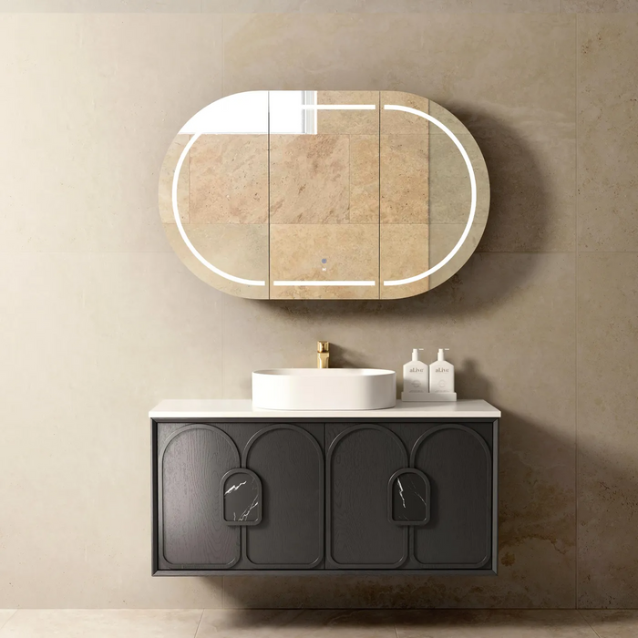 Otti Laguna Mk II Black Oak Wall Hung Vanity