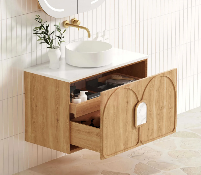 Otti Laguna Mk II Natural Woodland Oak Wall Hung Vanity
