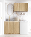 Otti Laundry Kit 1715 Byron/Bondi Oak with Stoen Top