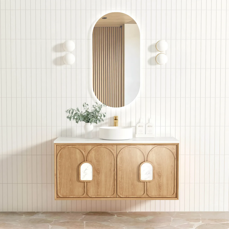 Otti Laguna Mk II Natural Woodland Oak Wall Hung Vanity
