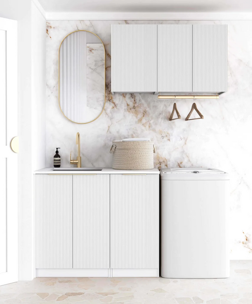 Otti Laundry Kit 1715 Bondi White with Stone Top