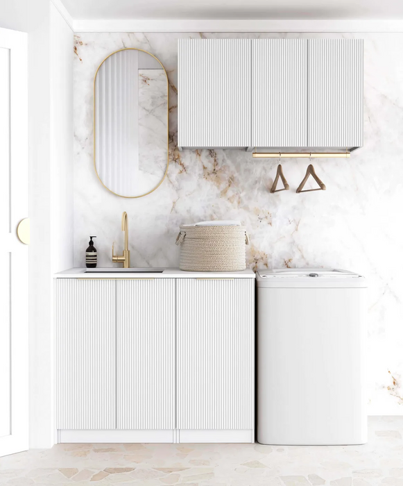 Otti Laundry Kit 1715 Bondi White with Stone Top
