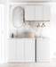 Otti Laundry Kit 1715 Bondi White with Stone Top