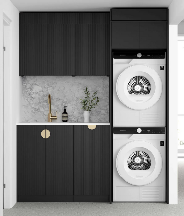 Otti Laundry Kit 1715 Marlo Black with Stone Top