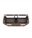 Otti Havana Sable Walnut Fluted Wall Hung Curve Vanity
