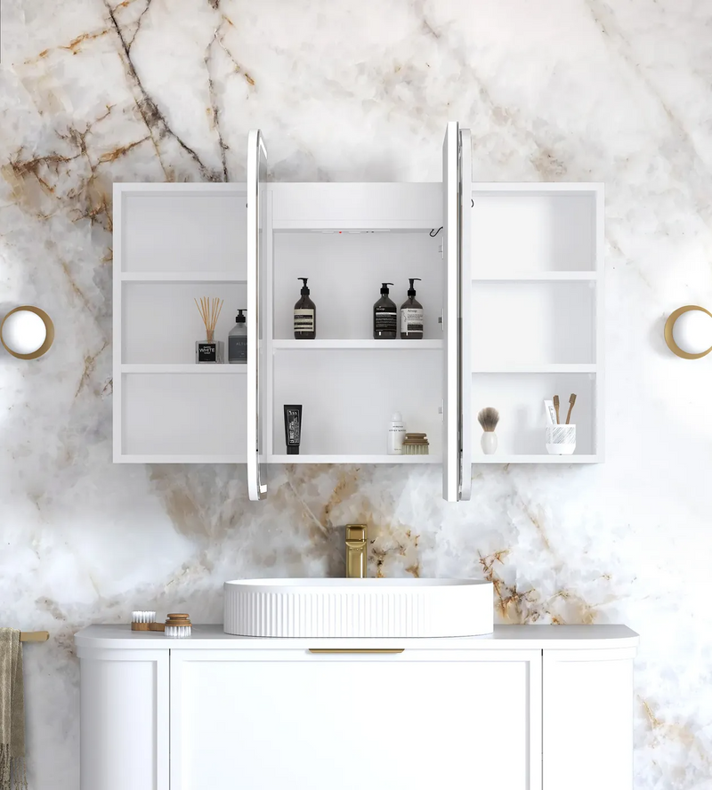 Otti LED Newport White Shaving Cabinet Premium Edition