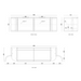 Otti Hampshire Satin White Wall Hung Curve Vanity