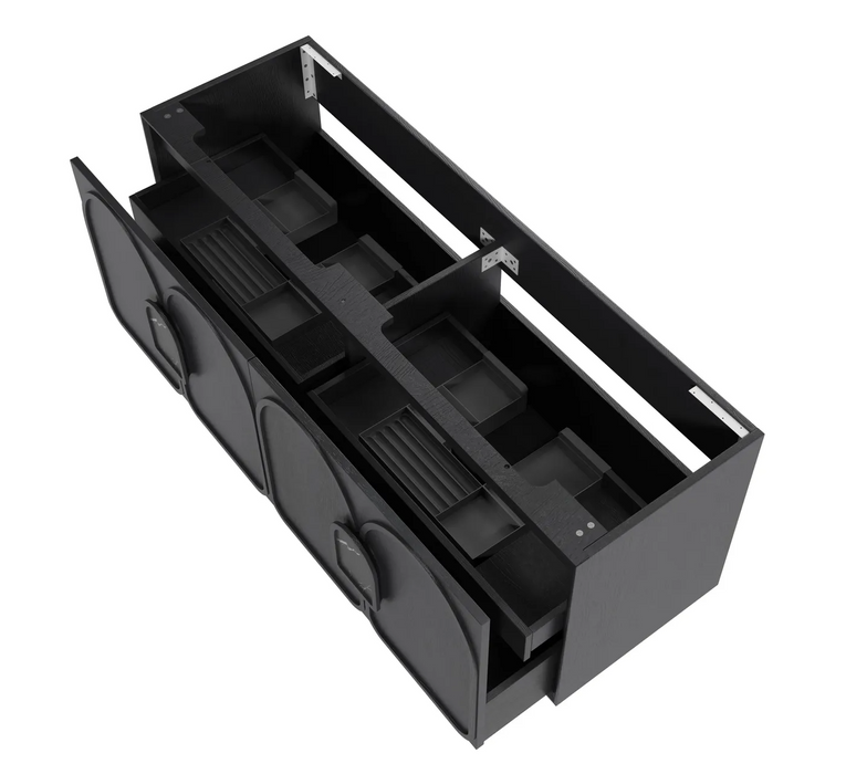 Otti Laguna Mk II Black Oak Wall Hung Vanity