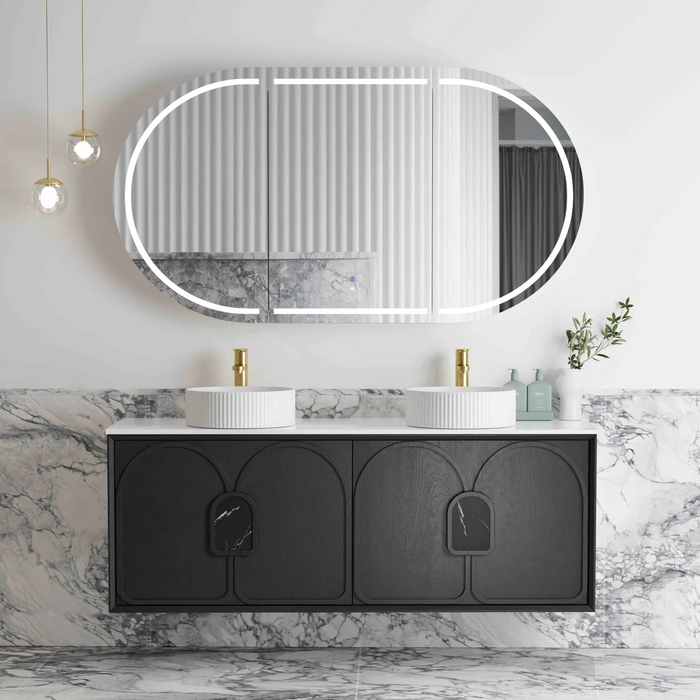 Otti Laguna Mk II Black Oak Wall Hung Vanity