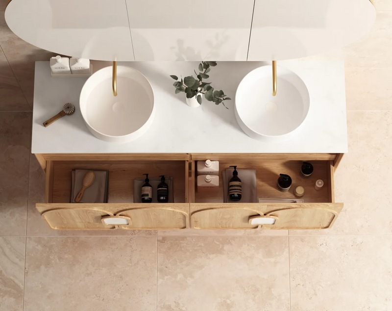 Otti Laguna Mk II Natural Woodland Oak Wall Hung Vanity