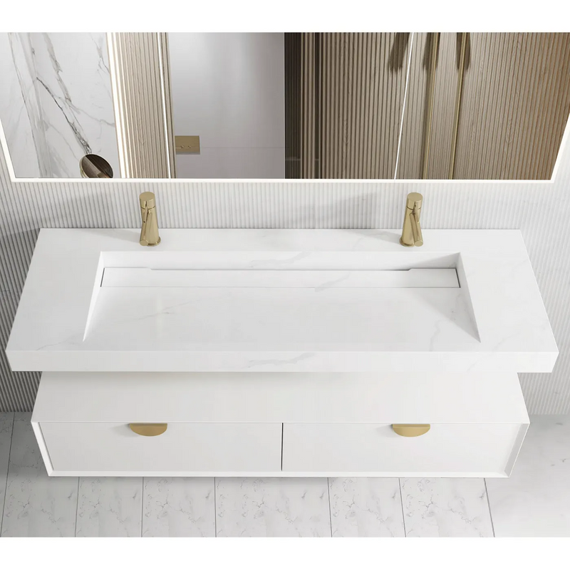 Otti Moonlight White Wall Hung Cabinet