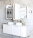 Otti LED Newport White Shaving Cabinet Premium Edition