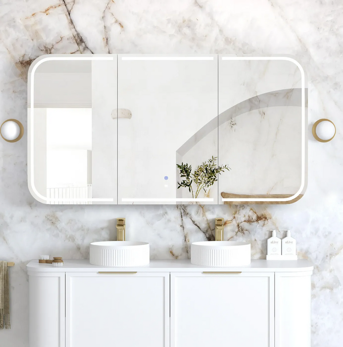 Otti LED Newport White Shaving Cabinet Premium Edition