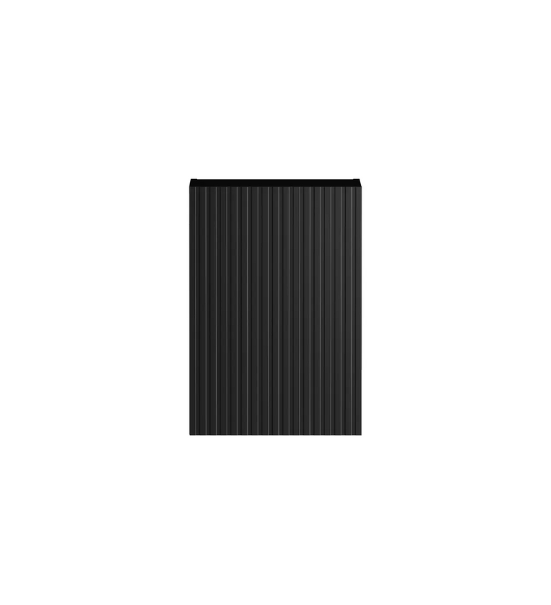 Otti Marlo Laundry Fluted Black Wall Cabinet