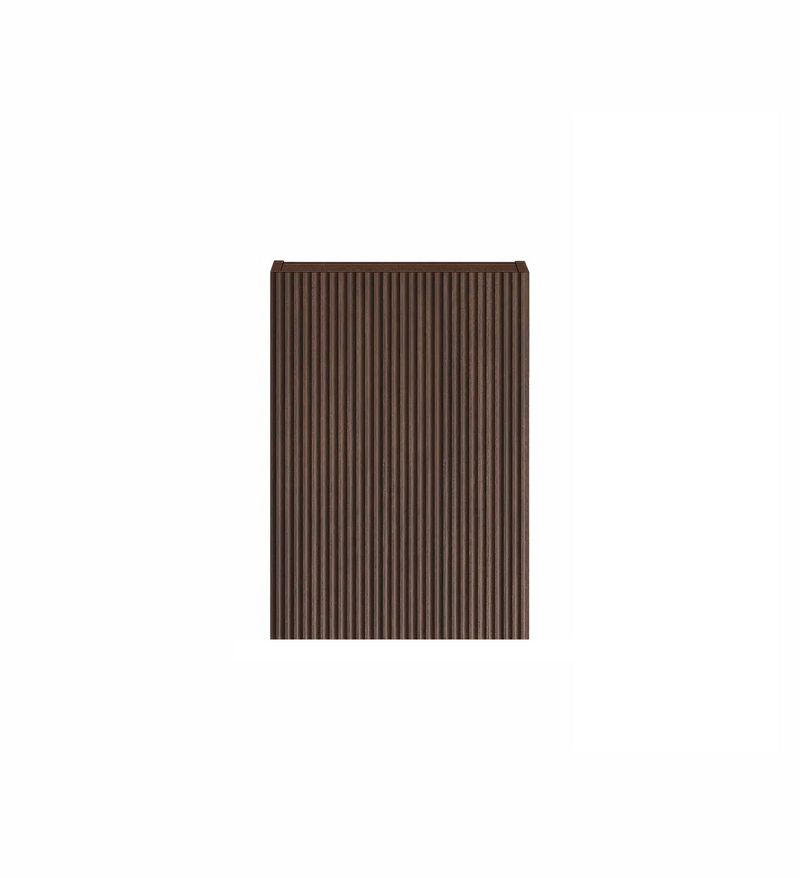 Otti Havana Laundry Sable Walnut Fluted Wall Cabinet