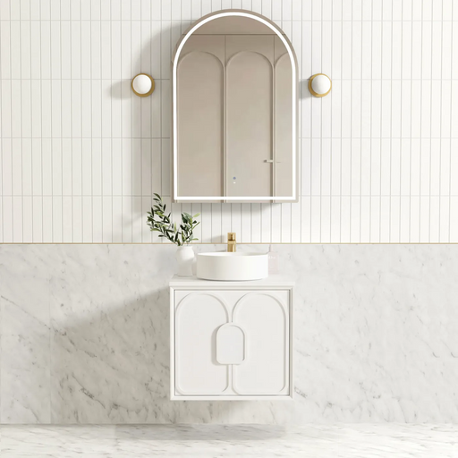 Otti Laguna Mk II Matte White Wall Hung Vanity