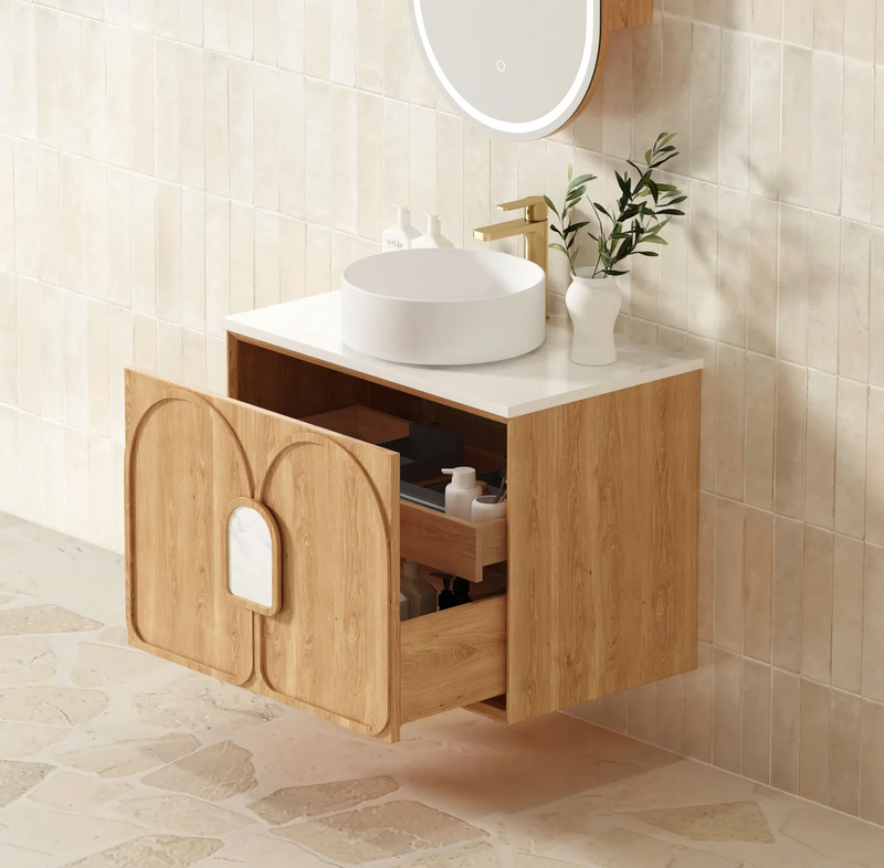 Otti Laguna Mk II Natural Woodland Oak Wall Hung Vanity