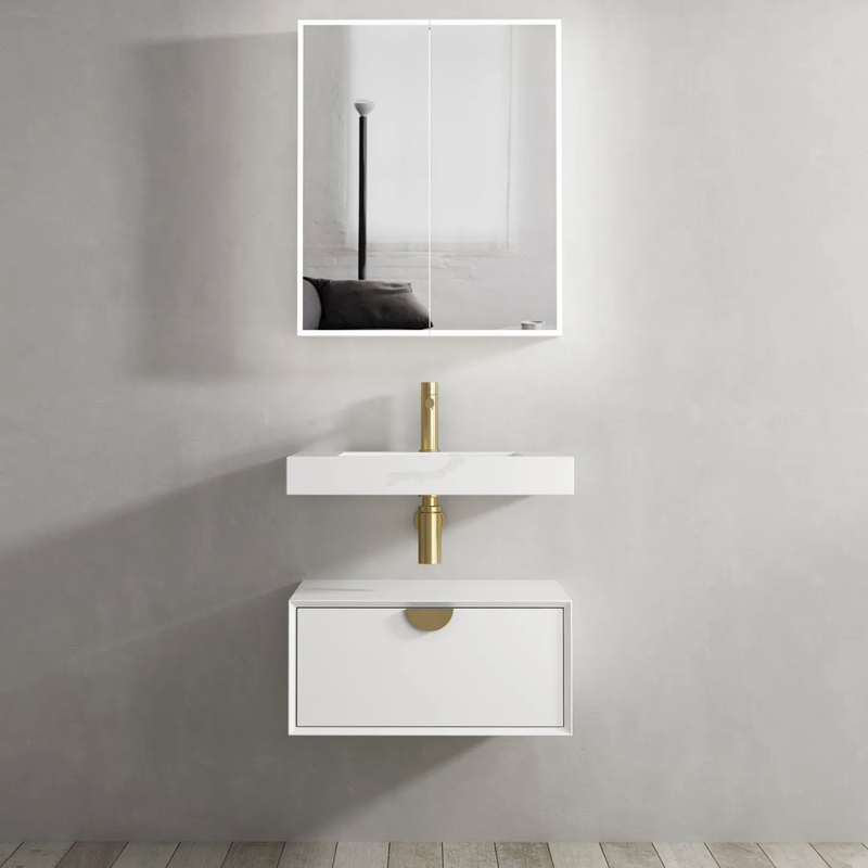 Otti Moonlight White Wall Hung Cabinet