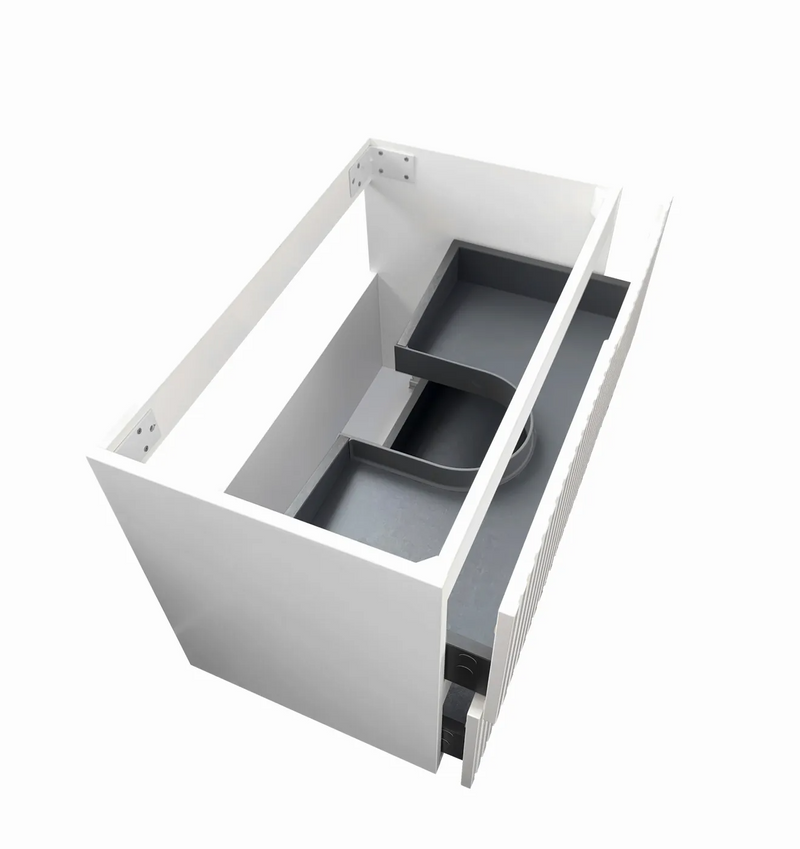Otti Noosa Satin White Wall Hung Vanity