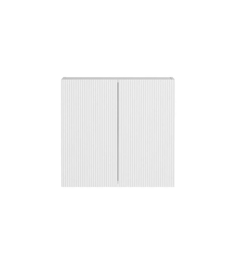 Otti Bondi Laundry Fluted White Wall Cabinet