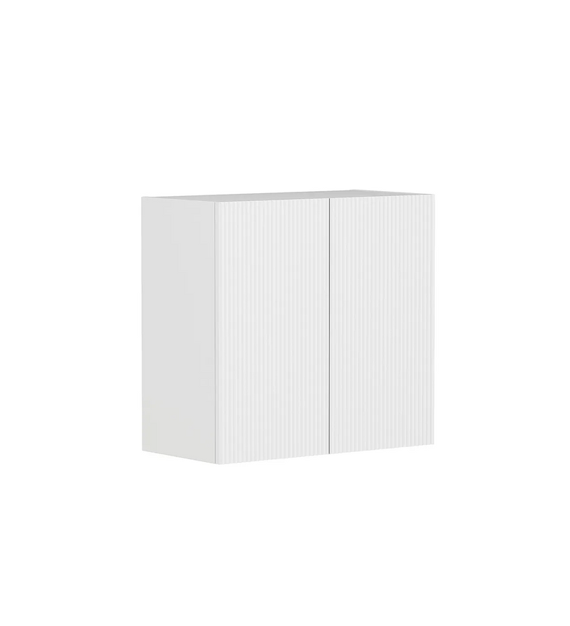 Otti Bondi Laundry Fluted White Wall Cabinet